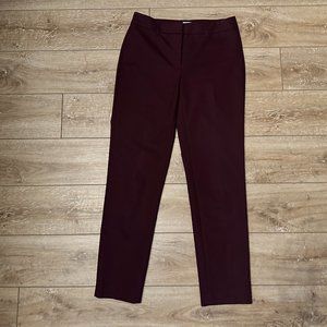 WHBM Wine colored capris pants Size 0